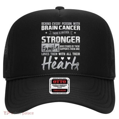 Brain Cancer Awareness Strong Family Hat