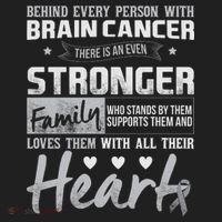 Brain Cancer Awareness Strong Family Hat thumb 2