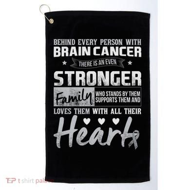 Brain Cancer Awareness Strong Family Golf Towel