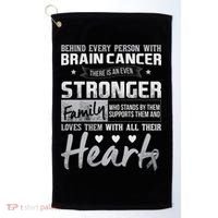 Brain Cancer Awareness Strong Family Golf Towel thumb 0