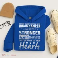 Brain Cancer Awareness Strong Family Hoodie thumb 4