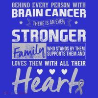 Brain Cancer Awareness Strong Family Sweatshirt thumb 3