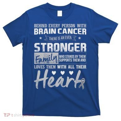 Brain Cancer Awareness Strong Family T-Shirt
