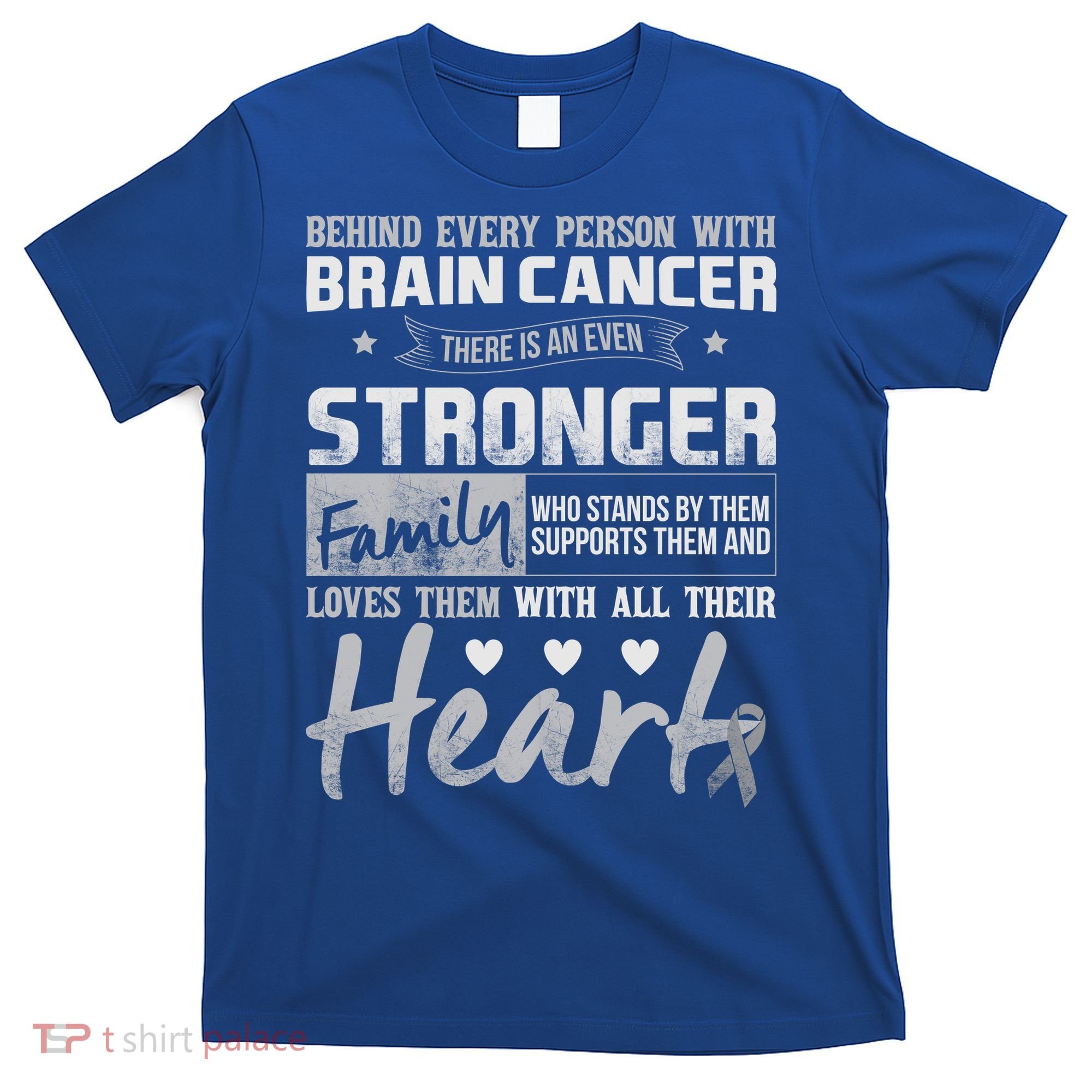 Brain Cancer Awareness Strong Family T-Shirt