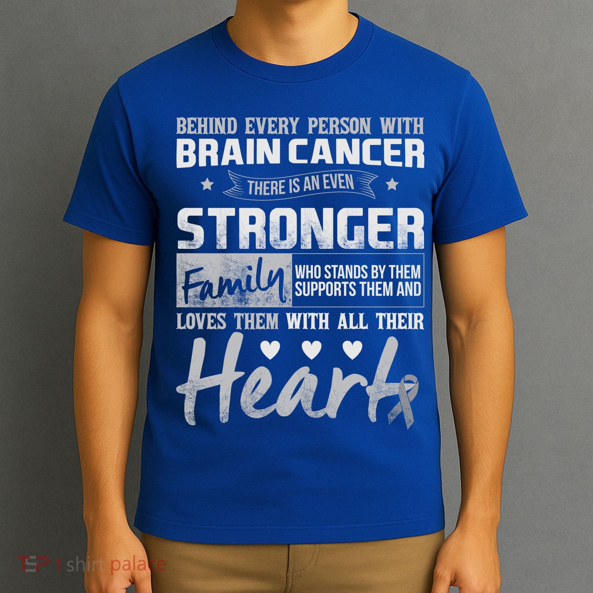 Brain Cancer Awareness Strong Family T-Shirt