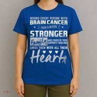 Brain Cancer Awareness Strong Family T-Shirt thumb 4