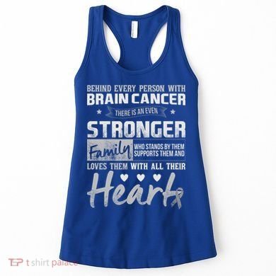 Brain Cancer Awareness Strong Family Women's Tank Top