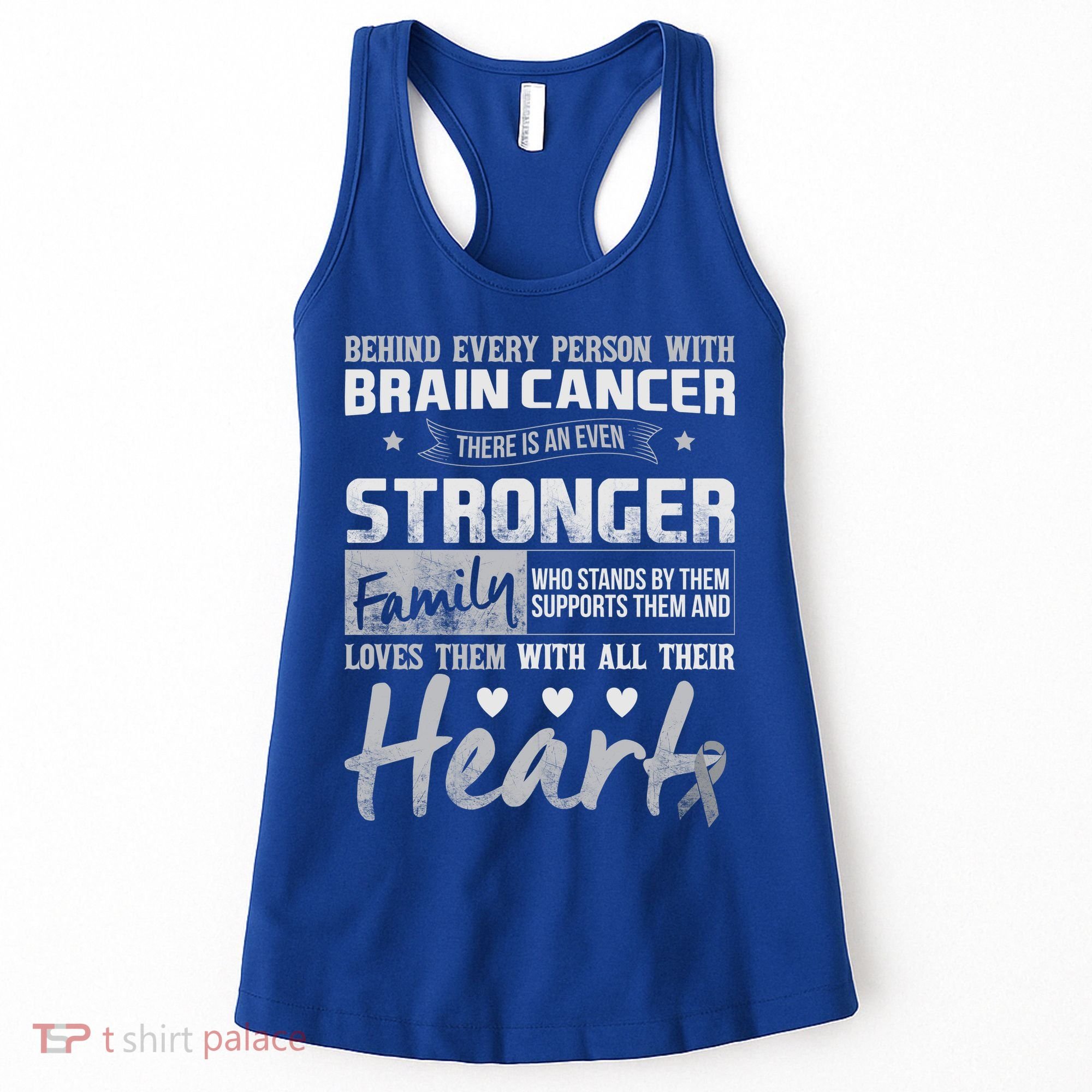 Brain Cancer Awareness Strong Family Women's Tank Top