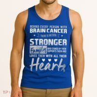 Brain Cancer Awareness Strong Family Tank Top thumb 3
