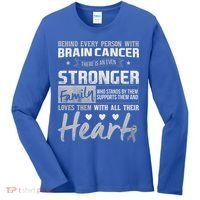 Brain Cancer Awareness Strong Family Women's Long Sleeve Shirt thumb 0