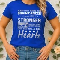 Brain Cancer Awareness Strong Family Women's T-Shirt thumb 2