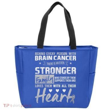 Brain Cancer Awareness Strong Family Tote Bag