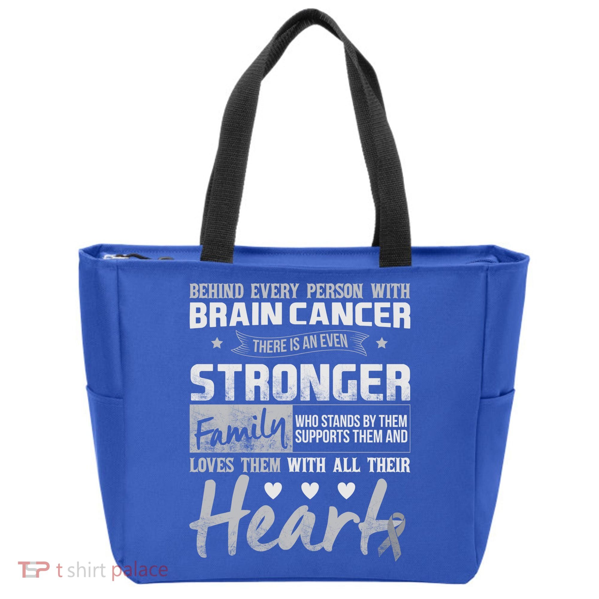 Brain Cancer Awareness Strong Family Tote Bag