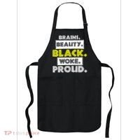 Brains Beauty Black Woke Proud Apron thumb 0