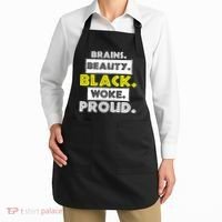 Brains Beauty Black Woke Proud Apron thumb 2
