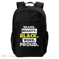 Brains Beauty Black Woke Proud Backpack thumb 0