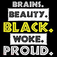 Brains Beauty Black Woke Proud Women's Hoodie thumb 2