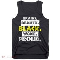 Brains Beauty Black Woke Proud Tank Top thumb 0