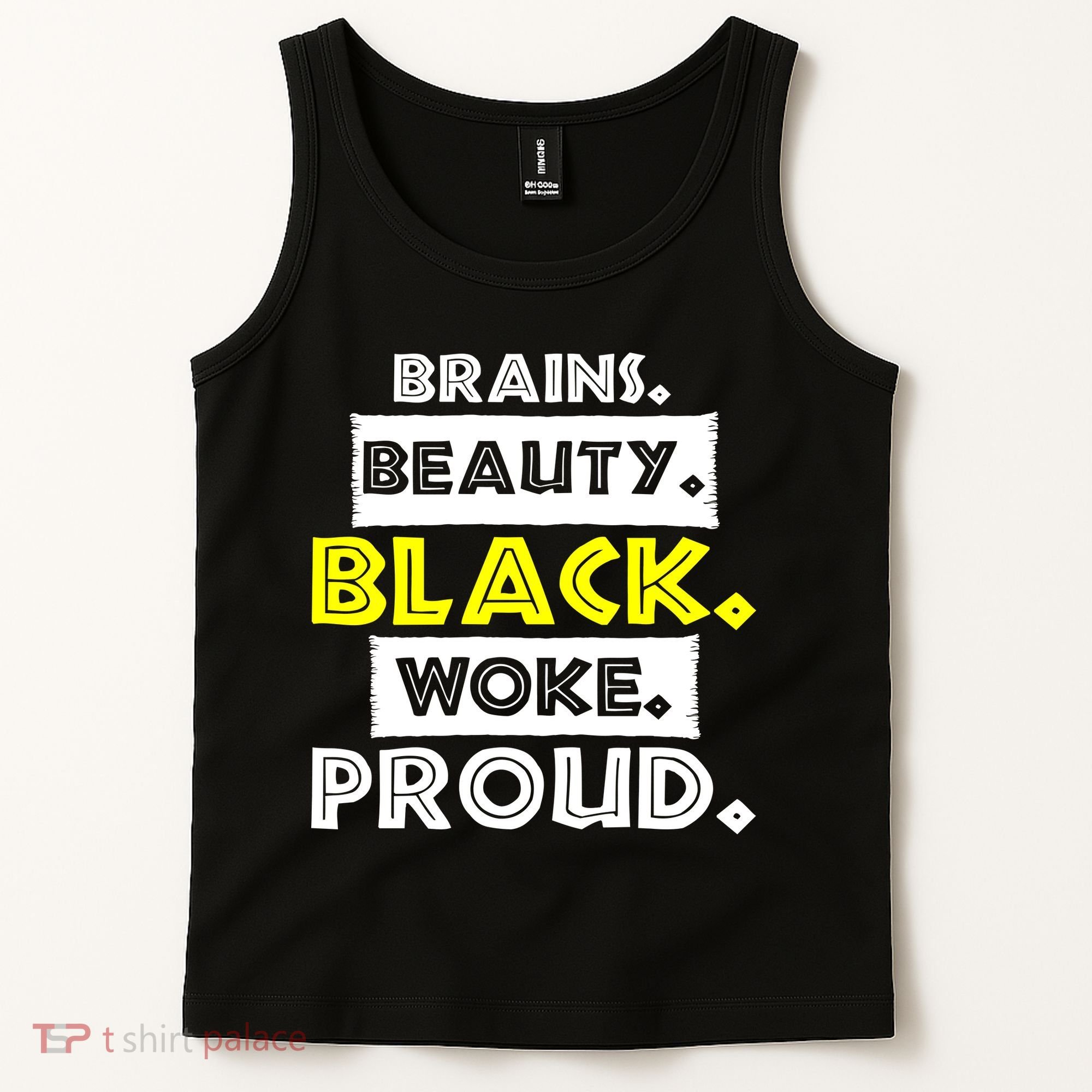 Brains Beauty Black Woke Proud Tank Top