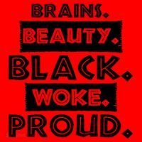 Brains Beauty Black Woke Proud Santa Hat thumb 1