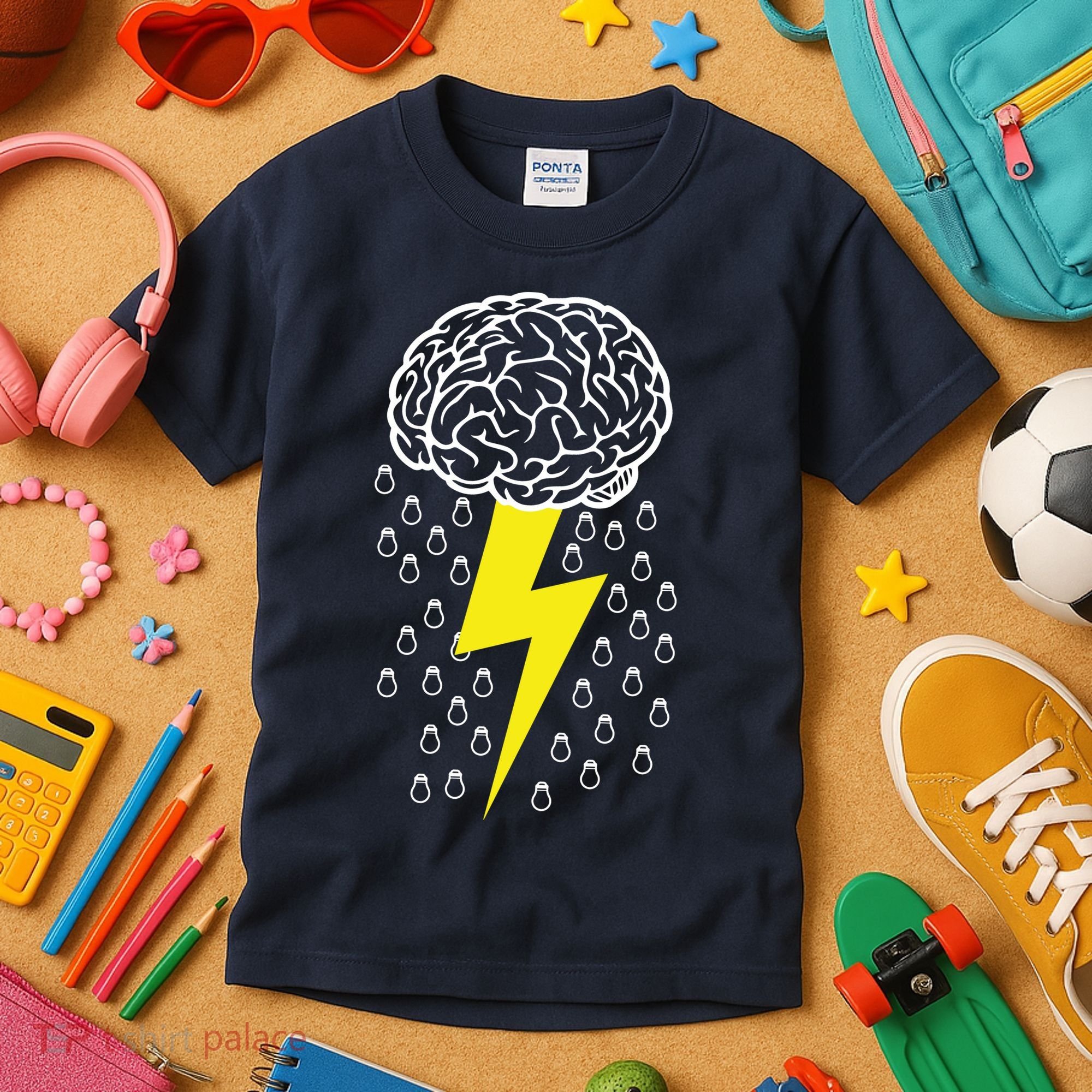 Brainstorm Lightning Cloud Kids T-Shirt