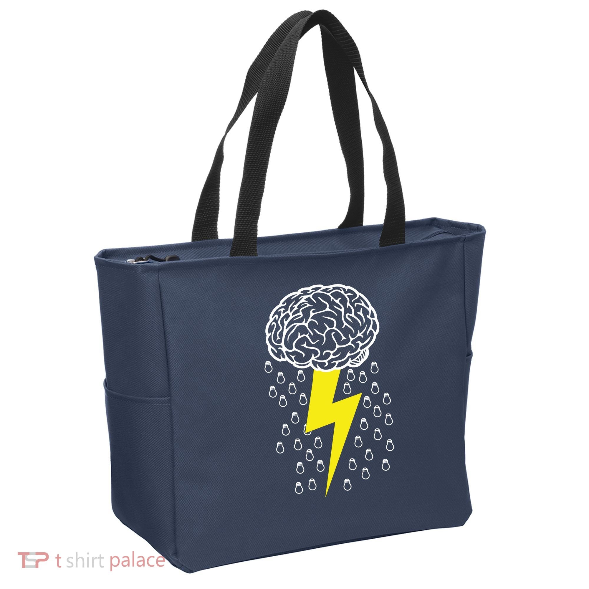 Brainstorm Lightning Cloud Tote Bag