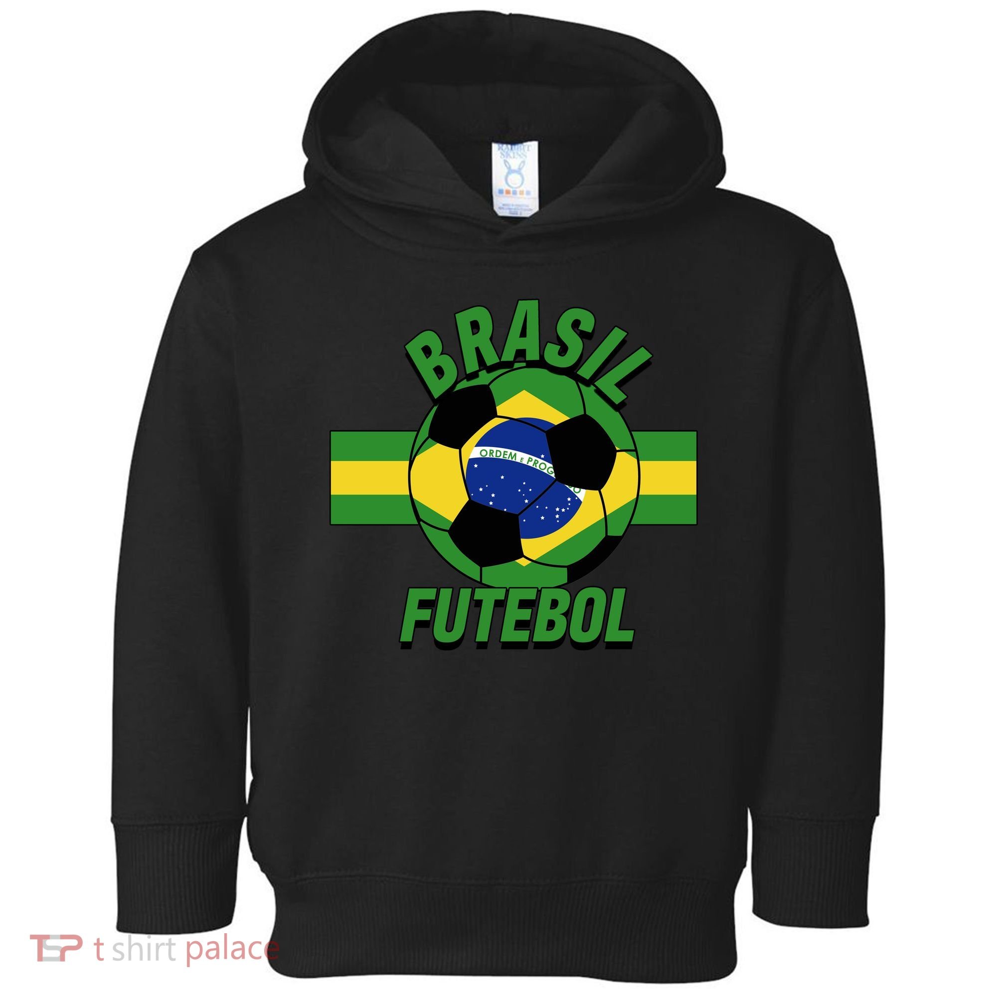 Brasil Futebol Brazil Soccer Toddler Hoodie