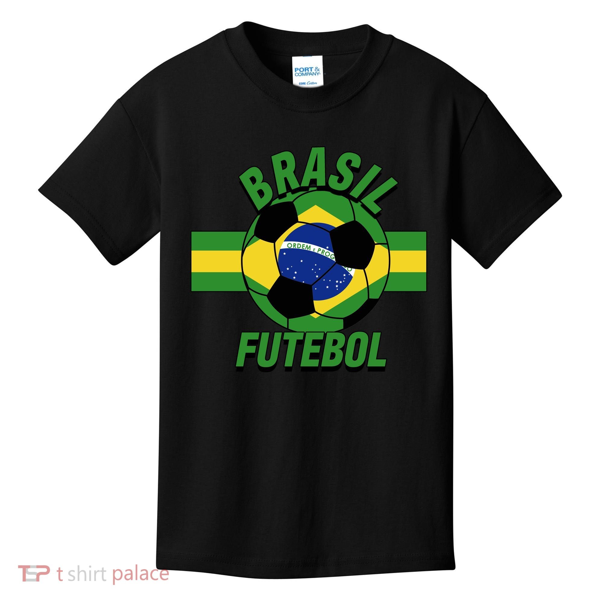 Brasil Futebol Brazil Soccer Kids T-Shirt