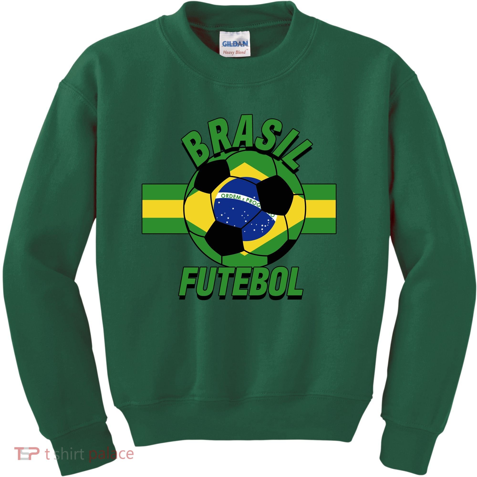 Brasil Futebol Brazil Soccer Kids Sweatshirt