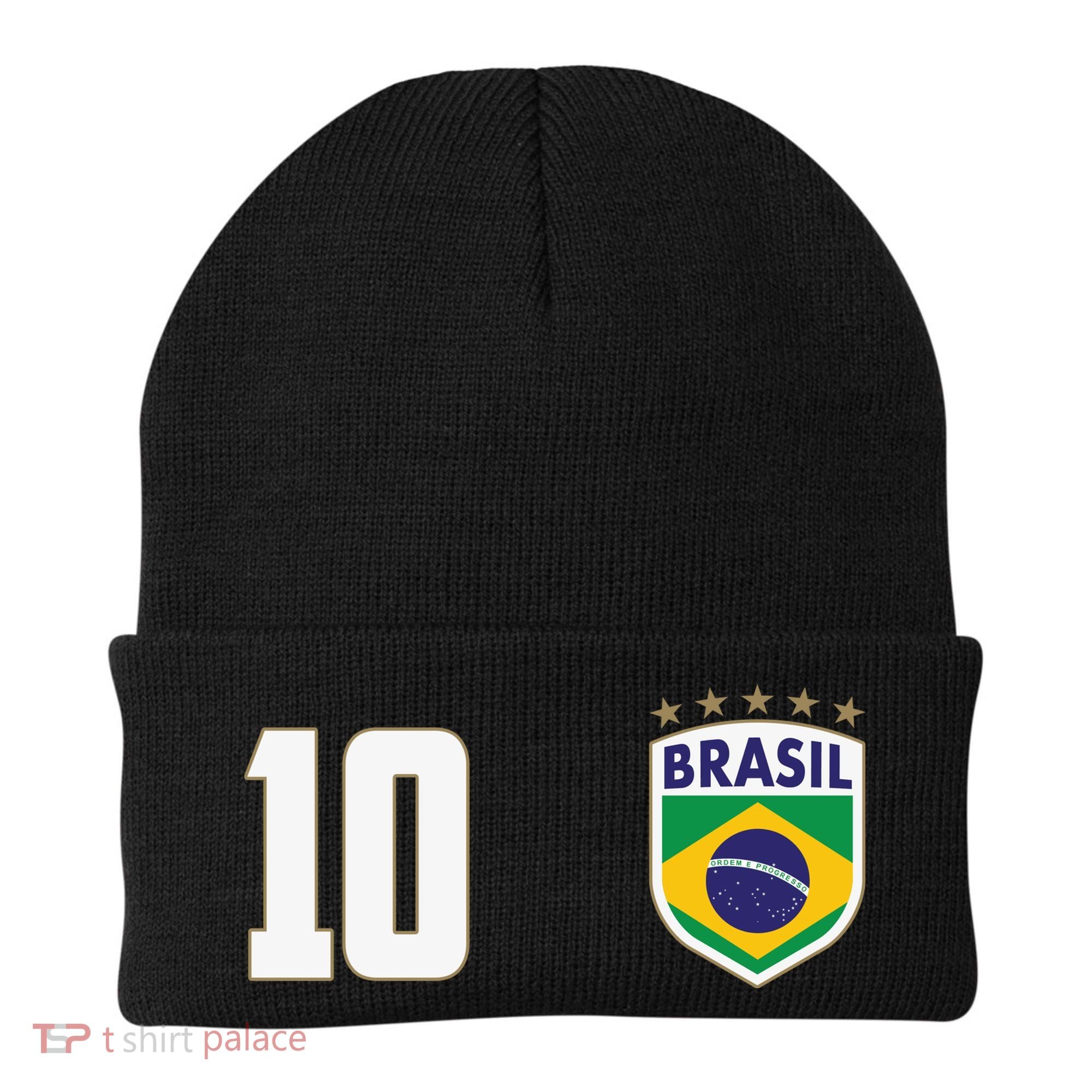 Brasil World Cup Soccer Emblem Jersey Beanie