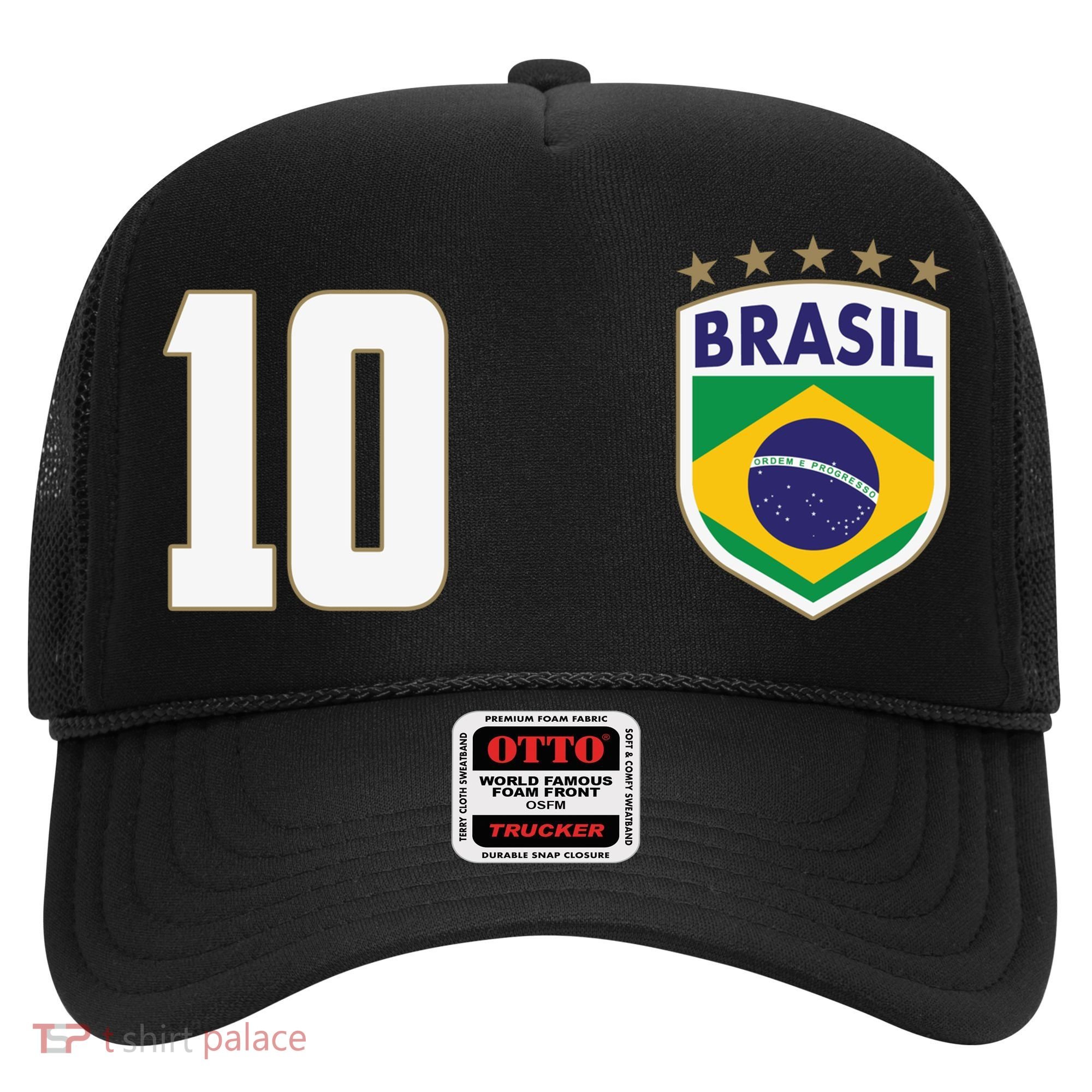 Brasil World Cup Soccer Emblem Jersey Hat