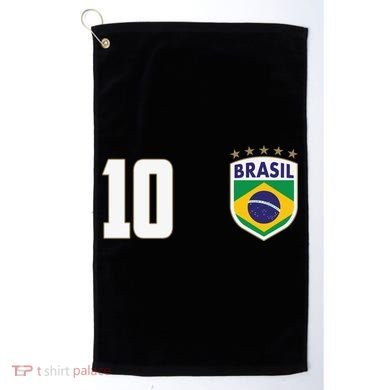 Brasil World Cup Soccer Emblem Jersey Golf Towel