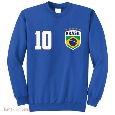 Brasil World Cup Soccer Emblem Jersey Sweatshirt