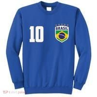 Brasil World Cup Soccer Emblem Jersey Sweatshirt thumb 0