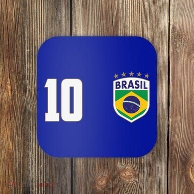Brasil World Cup Soccer Emblem Jersey Coaster