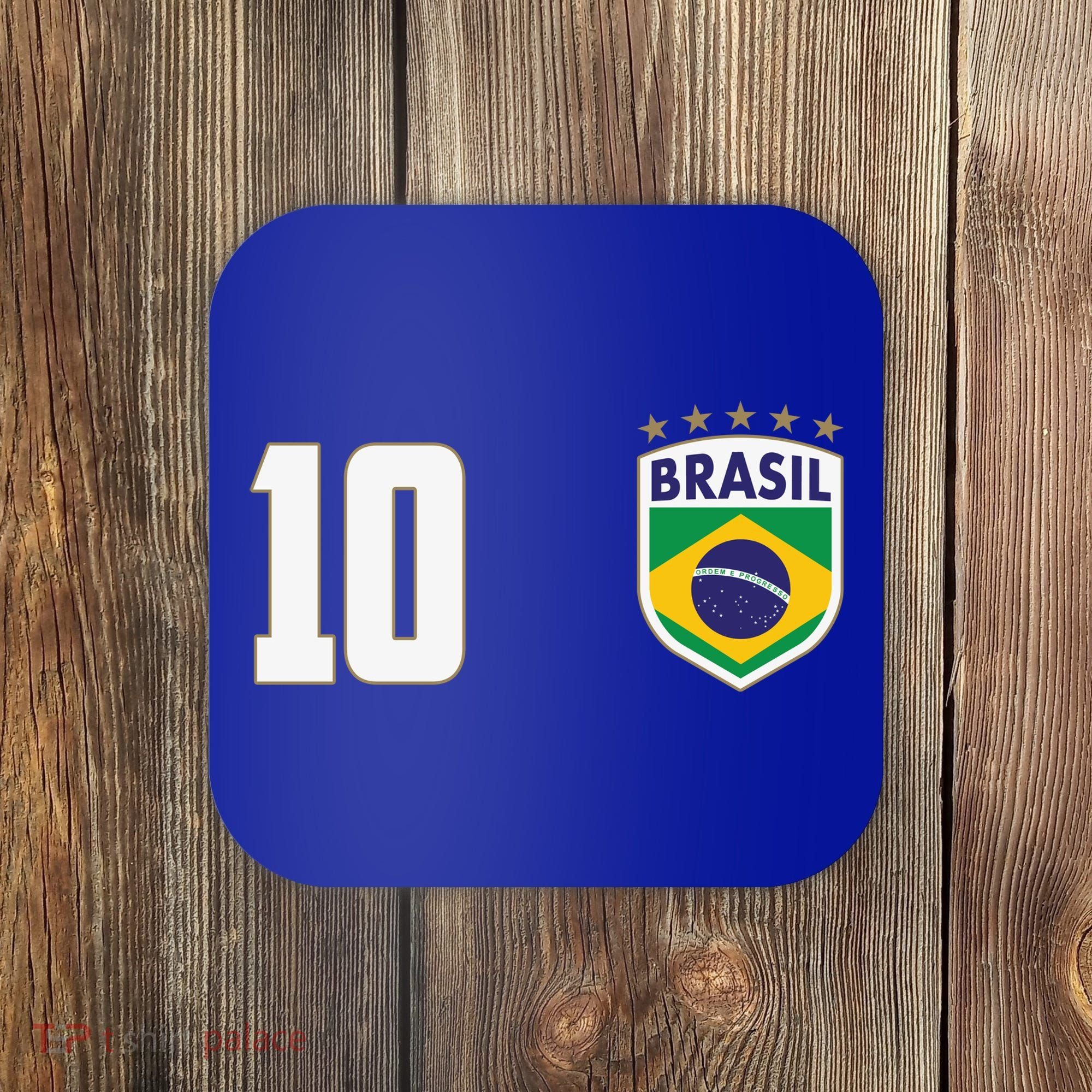 Brasil World Cup Soccer Emblem Jersey Coaster