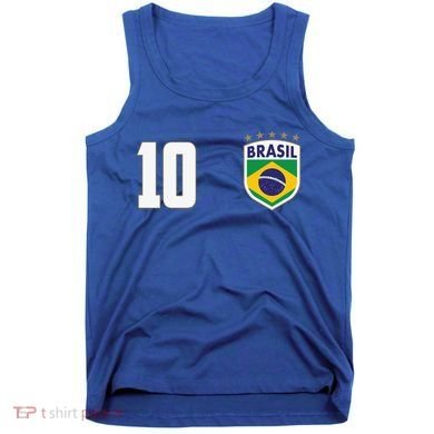 Brasil World Cup Soccer Emblem Jersey Tank Top