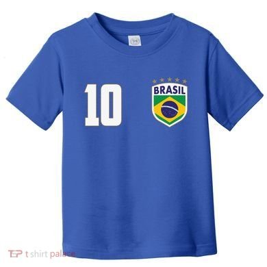 Brasil World Cup Soccer Emblem Jersey Toddler T-Shirt