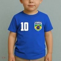 Brasil World Cup Soccer Emblem Jersey Toddler T-Shirt thumb 2