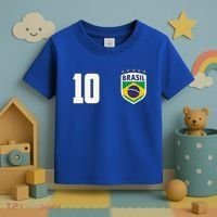 Brasil World Cup Soccer Emblem Jersey Toddler T-Shirt thumb 3