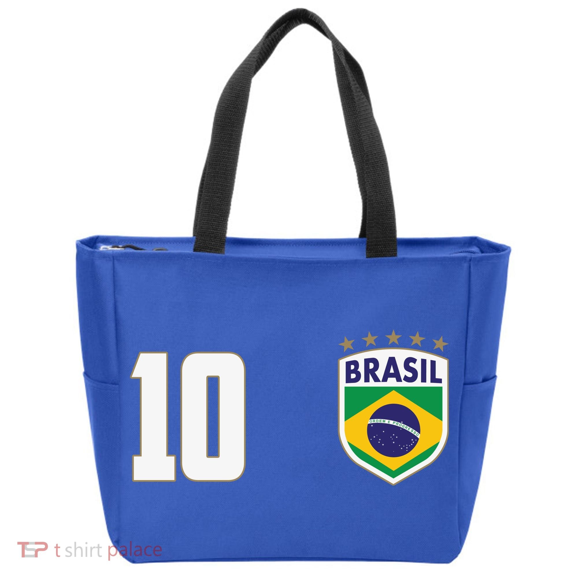 Brasil World Cup Soccer Emblem Jersey Tote Bag