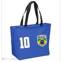 Brasil World Cup Soccer Emblem Jersey Tote Bag thumb 2
