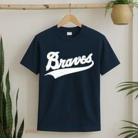 Braves Baseball Vintage Sports Logo T-Shirt thumb 2
