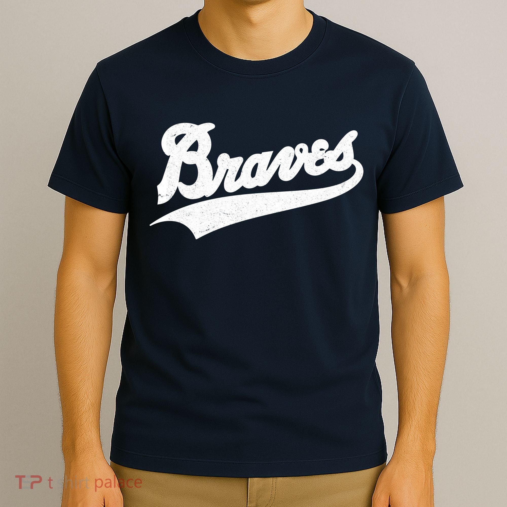 Braves Baseball Vintage Sports Logo T-Shirt