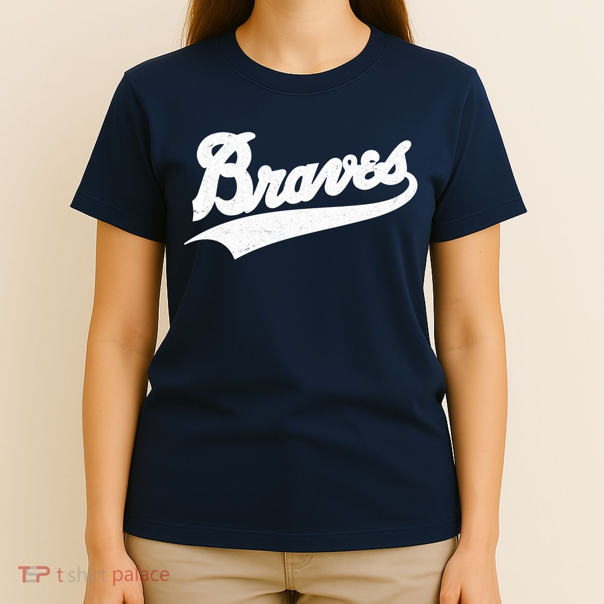 Braves Baseball Vintage Sports Logo T-Shirt