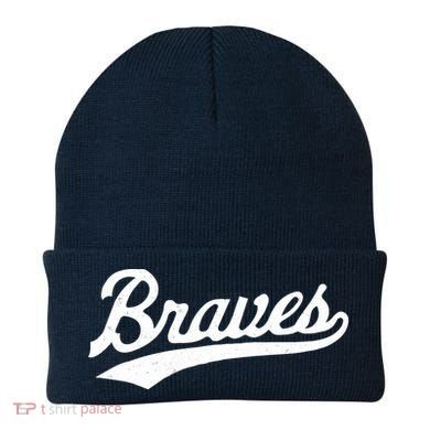 Braves Vintage Distressed Beanie