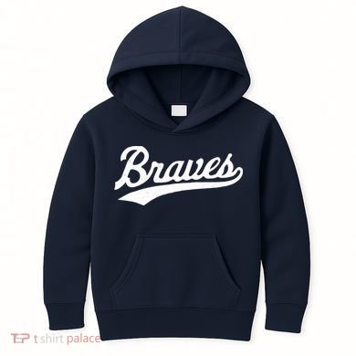 Braves Vintage Distressed Kids Hoodie