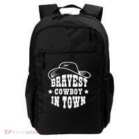 Bravest Cowboy In Town Backpack thumb 0