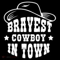 Bravest Cowboy In Town Ornament thumb 1
