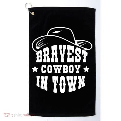 Bravest Cowboy In Town Golf Towel